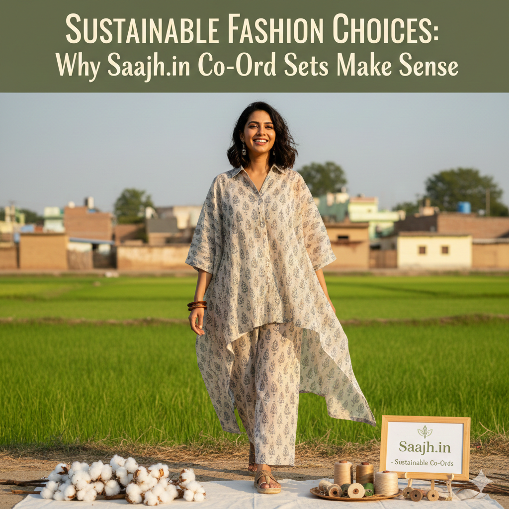 Sustainable Fashion Choices: Why Saajh.in Co-Ord Sets Make Sense