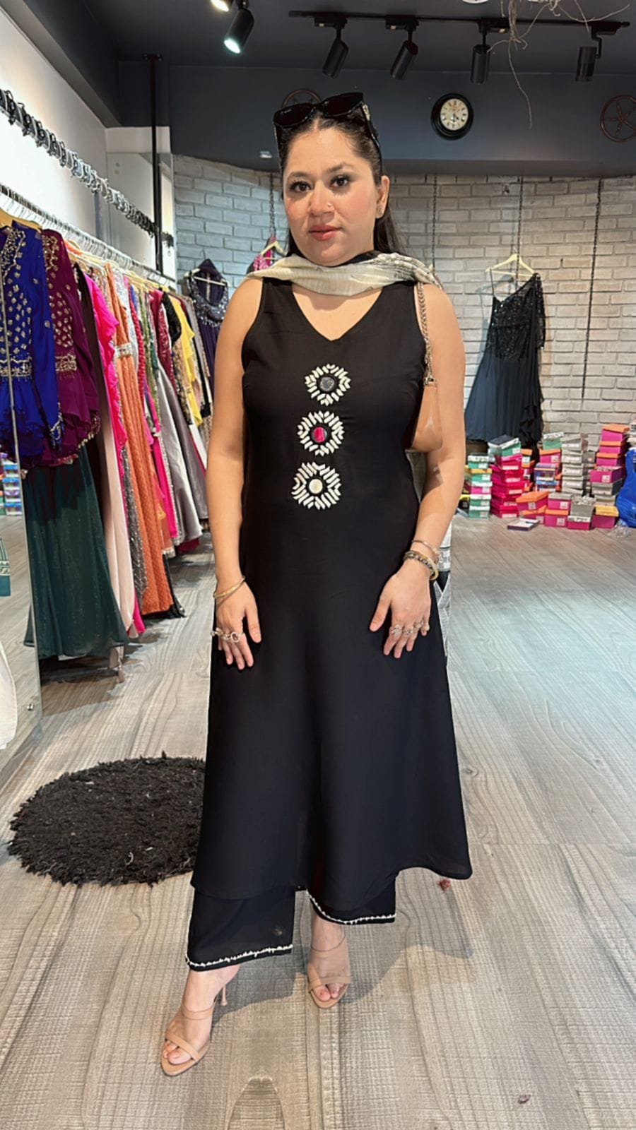 Khadi Cotton Suit Set with Digital Print Dupatta